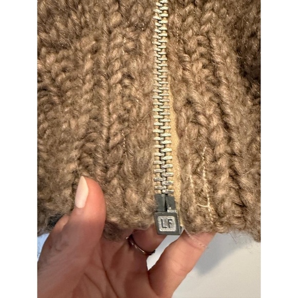 Vintage ‘60s Cowichan Native American Indian Sweater Jacket Snowflake Chunky M L - Picture 3 of 8